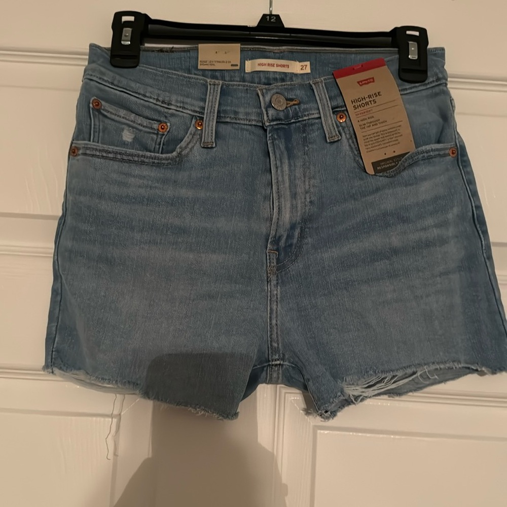 levi’s high rise shorts